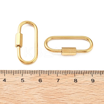 304 Stainless Steel Locking Carabiner STAS-C092-05C-G-1