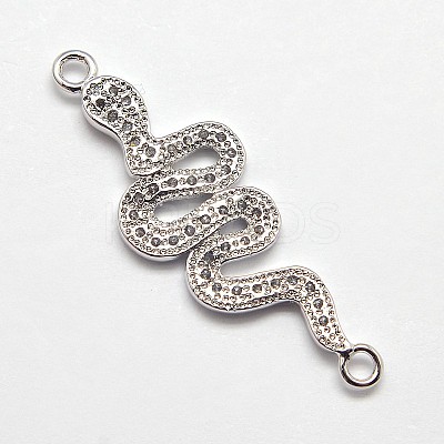 CZ Brass Micro Pave Cubic Zirconia Links ZIRC-L002-38P-1