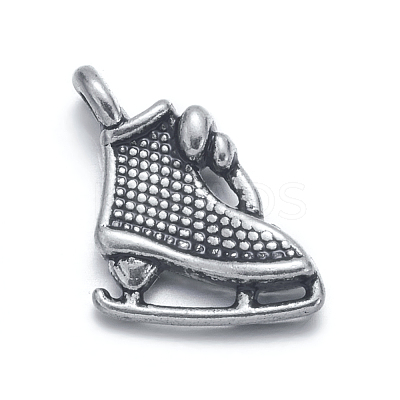 Tibetan Style Alloy Sport Pendants TIBEP-A100859-S-FF-1