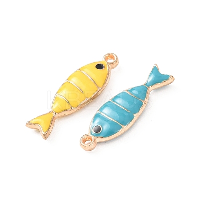304 Stainless Steel Enamel Pendants X-STAS-K303-09KCG-1