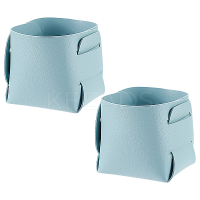 2Pcs PU Leather Jewelry Plate AJEW-CN0002-74B-1