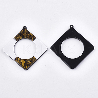 Cellulose Acetate(Resin) Big Pendants KY-S157-07A-1