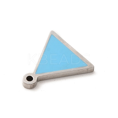304 Stainless Steel Enamel Charms STAS-A078-08P-1