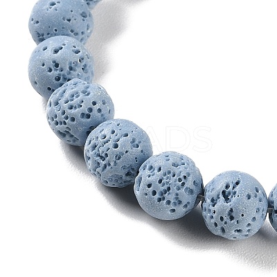 Synthetic Lava Rock Dyed Beads Strands G-H311-08C-06-1