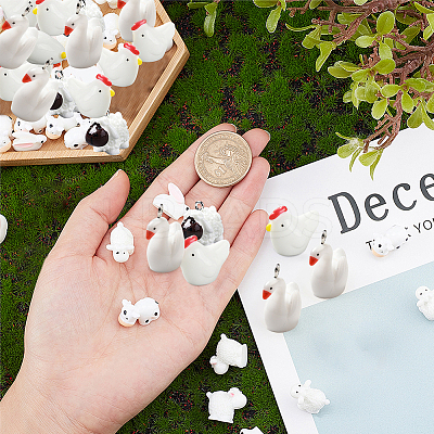 60Pcs 6 Style Resin Decoden Cabochons CRES-SC0002-05-1