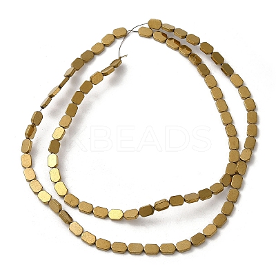 Electroplated Synthetic Non-Magnetic Hematite Beads Strands G-E610-A01-G-1