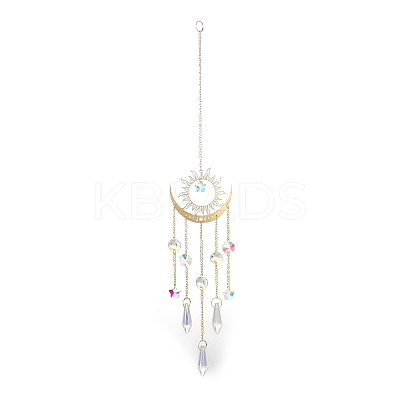 Brass Big Pendant Decorations HJEW-M005-04C-G-1