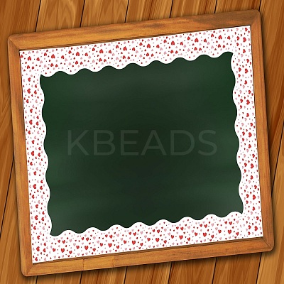 Heart Bulletin Board Border Stickers Roll LS-DIY-K038-04-1
