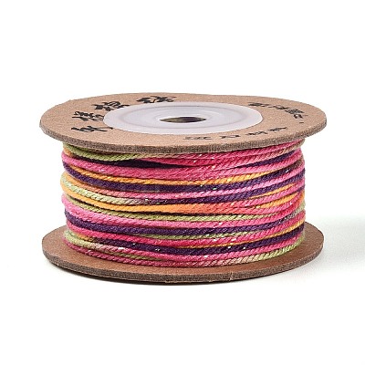30M Segment Dyed Macrame Cotton Cord OCOR-T018-01C-1