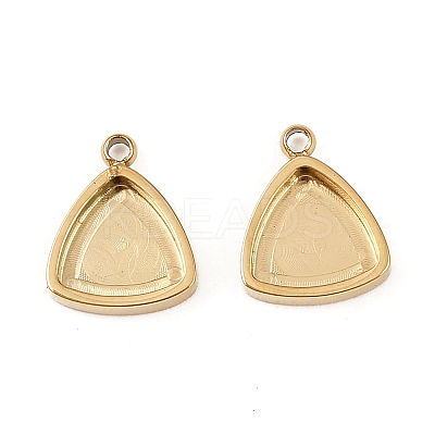 304 Stainless Steel Pendant Cabochon Settings STAS-A194-05F-G-1