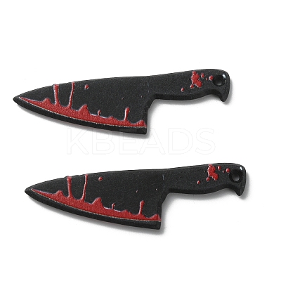 Opaque Resin Halloween Horror Goth Pendants FIND-CJC0015-18A-1