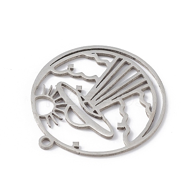 Non-Tarnish 201 Stainless Steel Pendants STAS-K250-06P-1