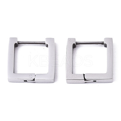 Non-Tarnish 304 Stainless Steel Huggie Hoop Earrings STAS-R115-25P-1