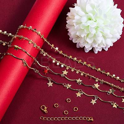 DIY Chain Necklace Making Kit DIY-SZ0001-54G-1