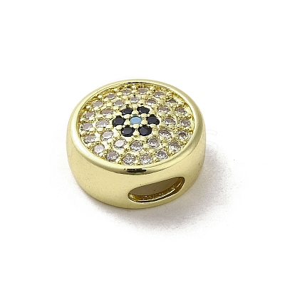 Brass Micro Pave Cubic Zirconia Charms KK-E092-35G-1