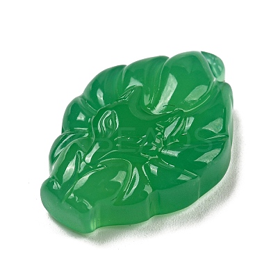 Dyed Natural Agate Carved Pendants G-A098-01B-1
