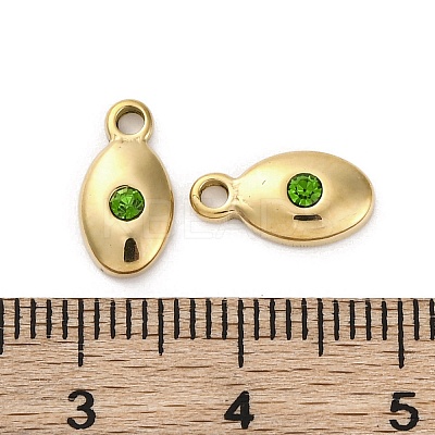 Real 14K Gold Plated 304 Stainless Steel Charms STAS-R005-09G-03-1