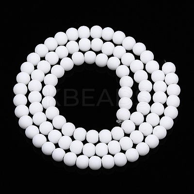 Opaque Glass Beads Strands LS-GLAA-T032-P4mm-MD02-1