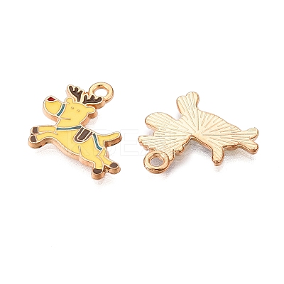 Christmas Theme Alloy Enamel Pendants ENAM-T020-10U-1