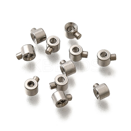 304 Stainless Steel Crimp Beads X-STAS-L216-51P-01-1
