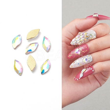 Glass Rhinestone Nail Art Decoration Accessories MRMJ-S035-04H-1