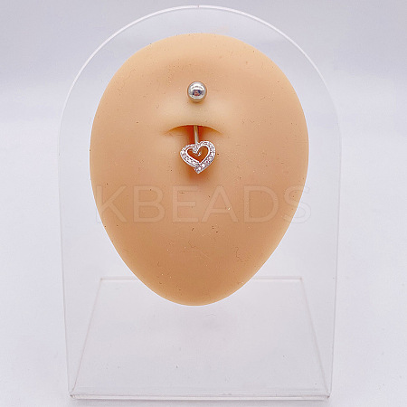 316L Surgical Stainless Steel Belly Rings WGDD0AB-02-1