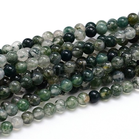 Natural Gemstone Round Bead Strands X-G-J303-07-6mm-1