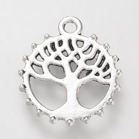 Tibetan Style Alloy Pendants TIBE-S310-031AS-LF-1