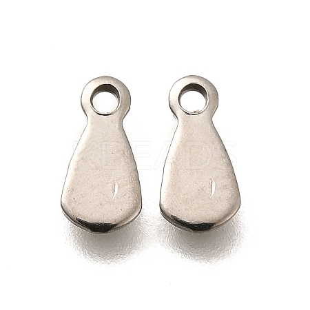 304 Stainless Steel Stamping Blank Tag Charms STAS-F311-04P-03-1
