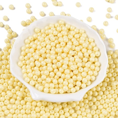 Opaque Baking Paint Glass Beads DGLA-T004-02C-1