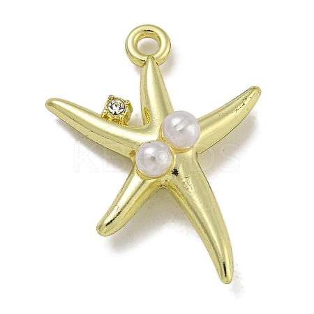 Alloy ABS Pearl Pendants PALLOY-F312-59G-1