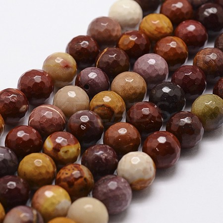 Natural Mookaite Beads Strands X-G-D840-30-6mm-1