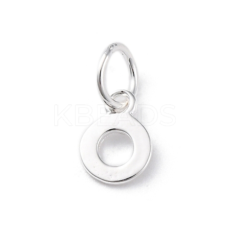 925 Sterling Silver Letter Charms STER-C012-01S-O-1