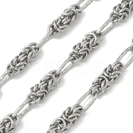 304 Stainless Steel Knot Link Chains CHS-G050-10P-1