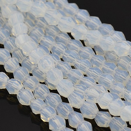 Faceted Bicone Opal Beads Strands EGLA-P017-01-1