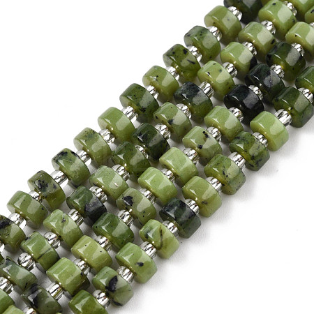 Natural Canadian Jade Beads Strands G-N327-07E-1