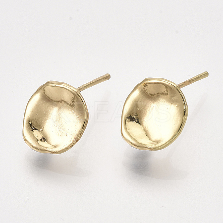 Brass Stud Earring Findings LS-KK-S348-414-1