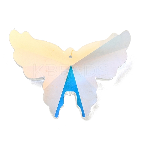 Electroplated Glass Big Pendants GLAA-G122-04B-1