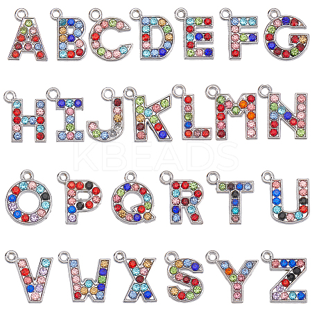 52Pcs 26 Styles Alloy Pendants FIND-SC0016-08-1