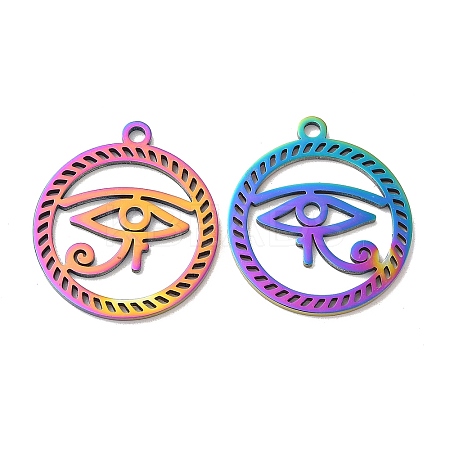 Ion Plating(IP) 304 Stainless Steel Pendants STAS-L020-010RC-1