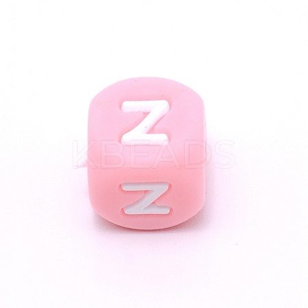 Silicone Alphabet Beads for Bracelet or Necklace Making SIL-TAC001-01B-Z-1
