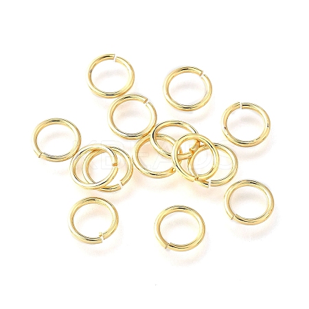 Brass Open Jump Rings LS-KK-V007-004G-07-1