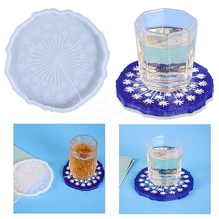 DIY Dandelion Cup Mat Silicone Molds SIMO-PW0001-114-1