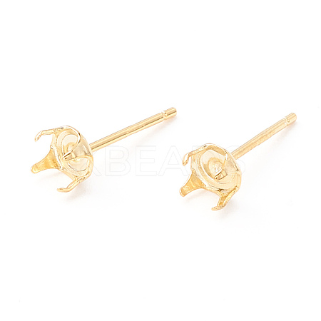 925 Sterling Silver Post Stud Earring Settings STER-P047-06B-G-1
