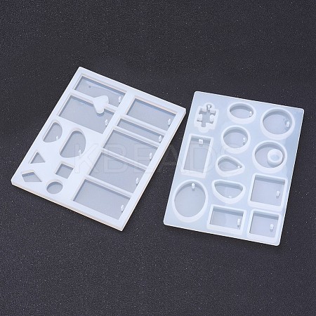 DIY Silicone Pendant Molds AJEW-P041-M-1-1