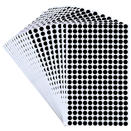 240Pcs Flat Round PVC Handwritten Blank Stickers DIY-WH50053-11C-1