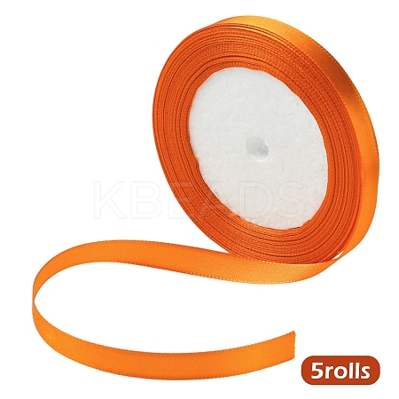 5 Roll Single Face Satin Ribbon SRIB-YW0001-03I-1
