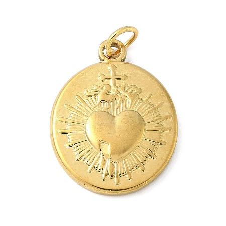 304 Stainless Steel Pendants STAS-M120-07D-G-1