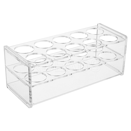 10 Hole Glass Multi-Use Cylinder Tube Display Racks AJEW-WH0596-418C-1