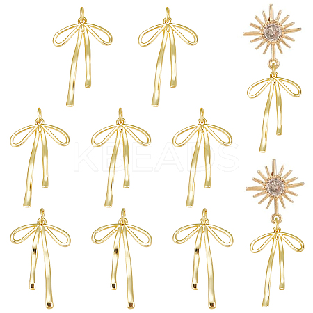 10Pcs Rack Plating Brass Pendants FIND-HY0003-76-1